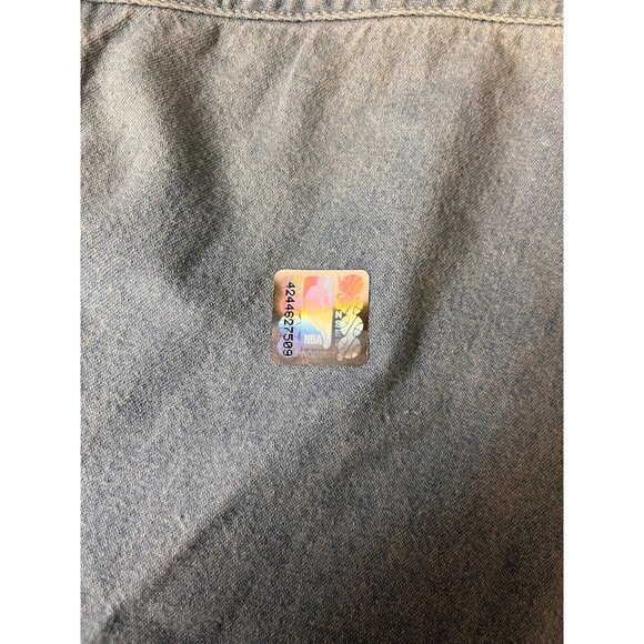 Vintage Lee Sports NBA 1997 Western Conference Jazz Denim Shirt Men's Sz. M COA - Picture 6 of 6